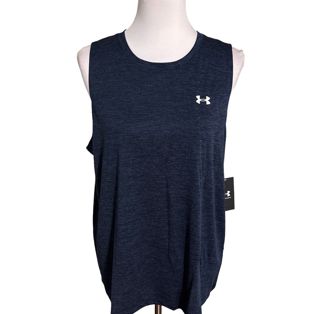 Under Armour Women's Tech Muscle Tee Dark Blue